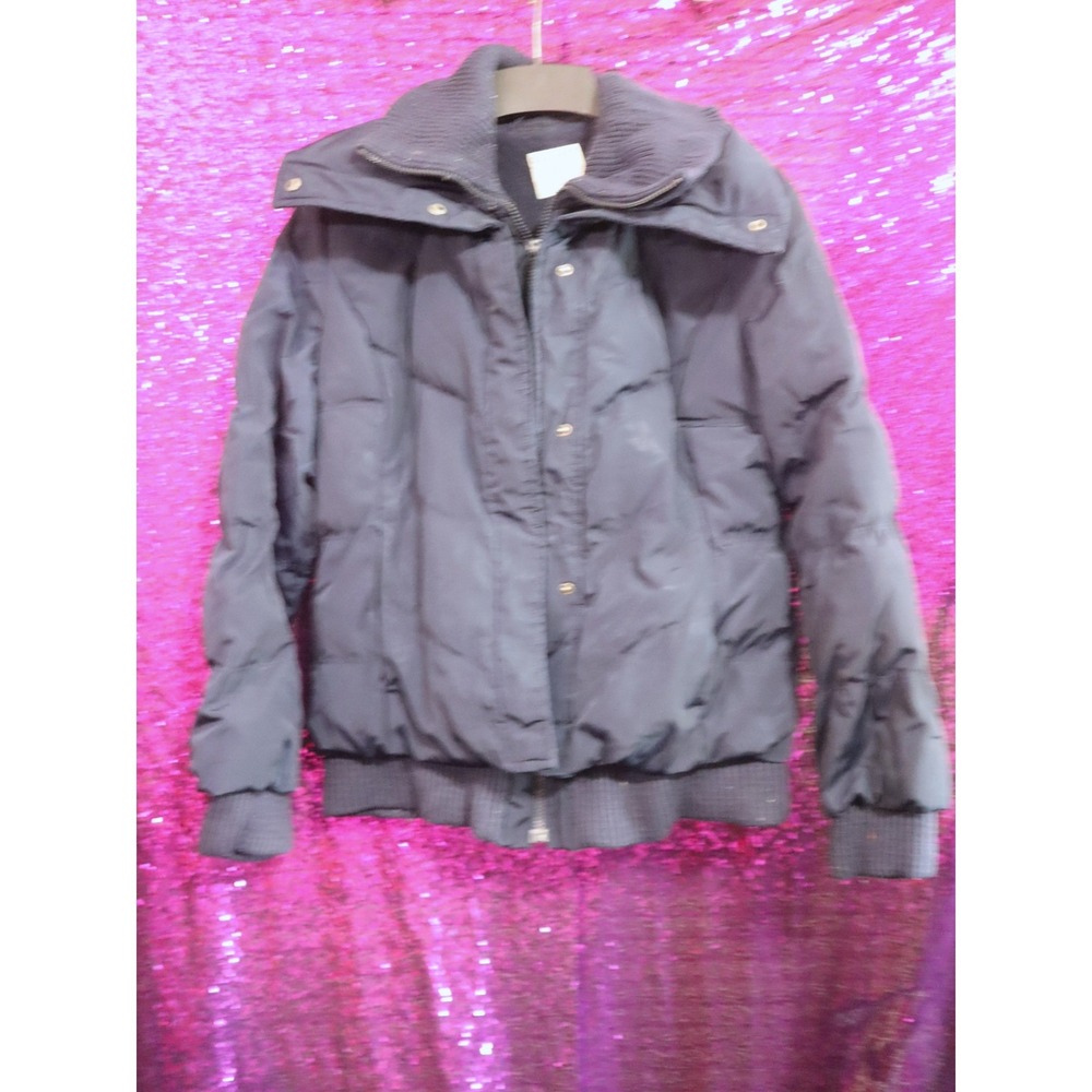 Navy Blue Puffer Jacket Medium Old Navy Women Quilted Down Feather Coat